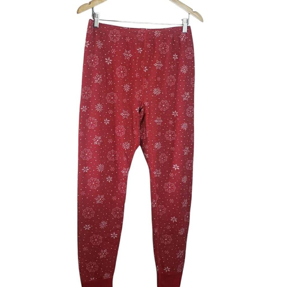 2 Large Fruit of the Loom Snowflake Pants Size Large
